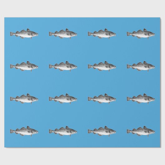  zout Gevist - Atlantische kabeljauw Cadeaupapier (Vlak)