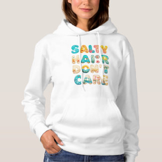 Zout haar maakt niet uit - Bold Beach Vibes Graphi Hoodie