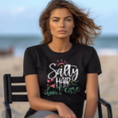 "Zout haar maakt niet uit" Strandleven T-shirt