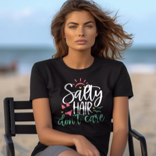 "Zout haar maakt niet uit" Strandleven T-shirt