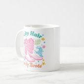 "Zout haar Sandy Boots" Boho Coastal Cowgirl Koffiemok (Voorkant links)