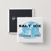 Zout Ijs Knop Vierkante Button 5,1 Cm (Voorkant /achterkant)