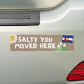 Zout je verhuisde hier - Colorado Bumpersticker (Op auto)