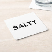 zout kartonnen onderzetters (Schuin)