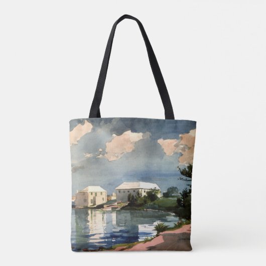 Zout Kettle, schilderij Bermuda van Winslow Homer Tote Bag (Achterkant)