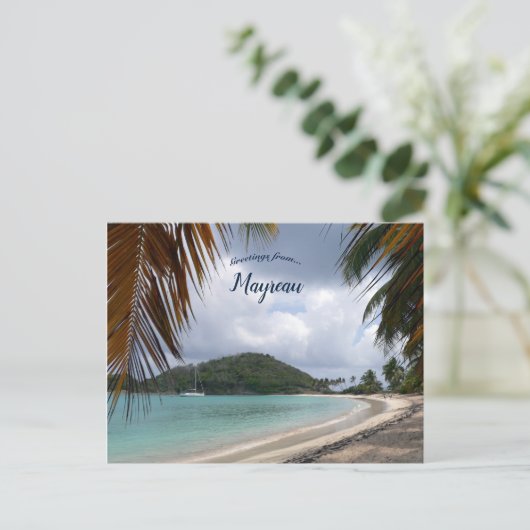 Zout-klokband bij Mayreau Briefkaart (Staand voorkant)