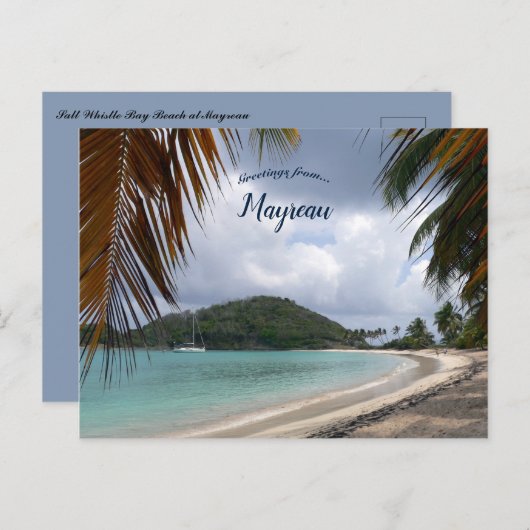 Zout-klokband bij Mayreau Briefkaart (Voorkant / Achterkant)