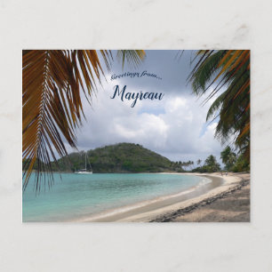 Zout-klokband bij Mayreau Briefkaart