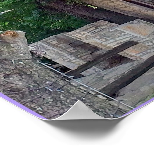 Zout Lick BBQ - Home of Original Texas BBQ! Poster (Hoek)