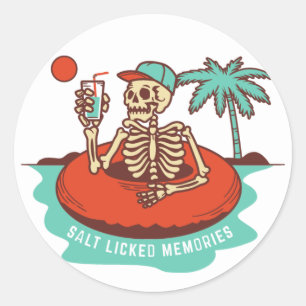 Zout Liked Herinneringen Ronde Sticker