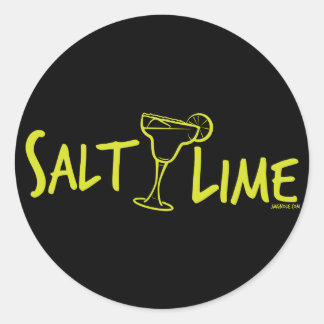 Zout / Limoen Ronde Sticker