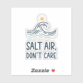 zout lucht is me om het even sticker