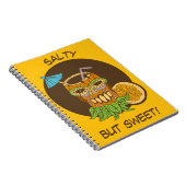 Zout maar zoet, Tiki cocktail, grappig Notitieboek (Rechterzijde)