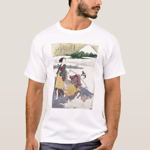 Zout Maidens op het strand van Tago-no-ura T-shirt