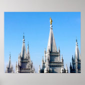 zout meer tempel angel moroni lds mormon poster (Voorkant)