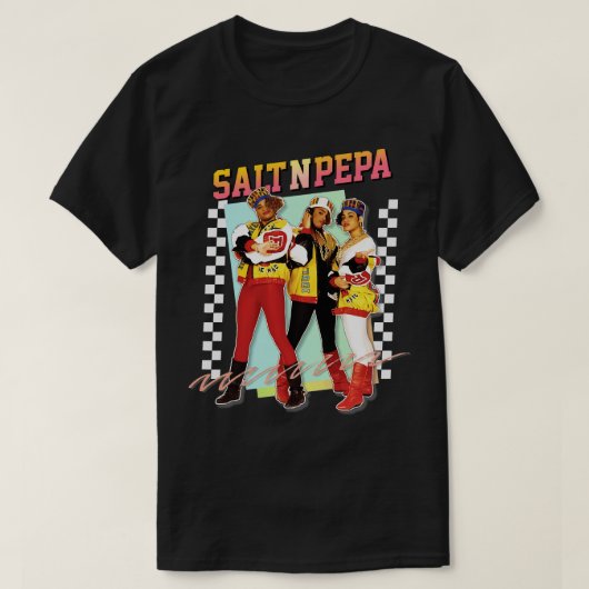 Zout N Pepa 80s Esthetisch Ontwerp 1 T-shirt (Design voorkant)
