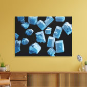 Zout (NaCl) kristallen Canvas Afdruk (Insitu (Woonkamer))
