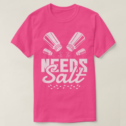 Zout nodig, koken t-shirt (Design voorkant)