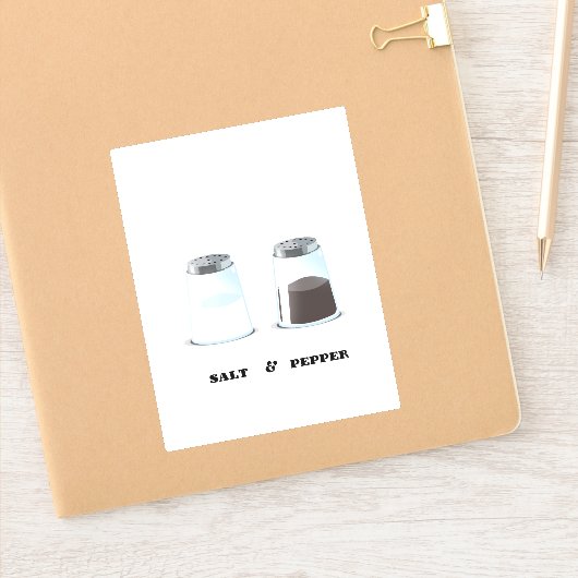 Zout & Peper Sticker (Notitieboek)