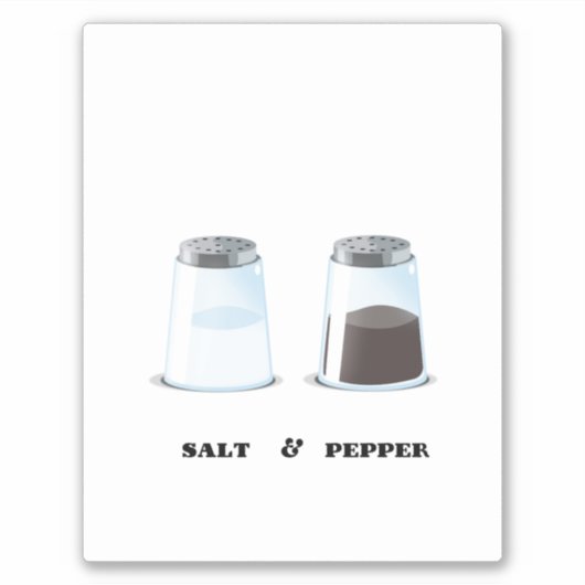 Zout & Peper Sticker (Voorkant)