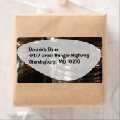 Zout Pepper Classic Diner Fun Foto Art Etiket (Insitu)