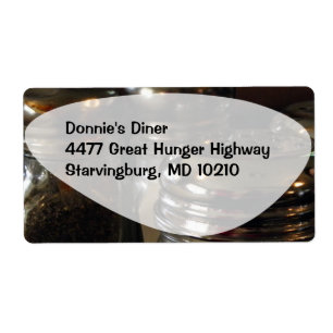 Zout Pepper Classic Diner Fun Foto Art Etiket