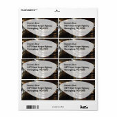 Zout Pepper Classic Diner Fun Foto Art Etiket (Full Sheet)