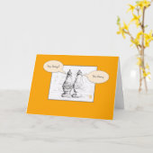 Zout & Pepper op Sinaasappel George Gracy Romantic Kaart (Gele Bloem)