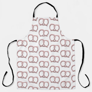 Zout Pretzel Twist Patroon Roze Keuken Schort