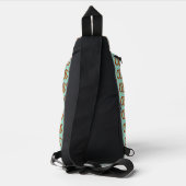 Zout Pretzels Patroon voeg gewoon tekst / monogram Sling Bag (Achterkant)