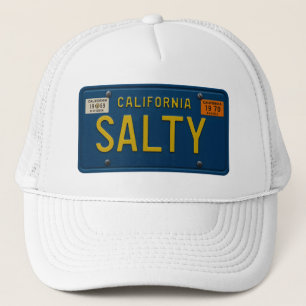 Zout Retro 1969 Californië Kentekenplaat Grafisch Trucker Pet