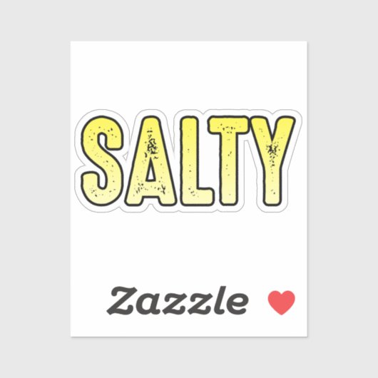Zout, sarcastisch woord meme sticker (Vel)
