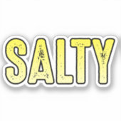 Zout, sarcastisch woord meme sticker (Voorkant)