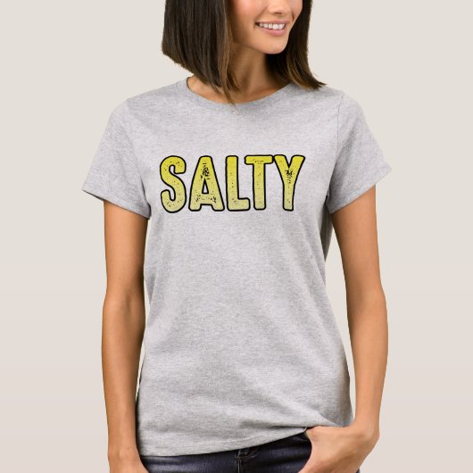 Zout, sarcastisch woord meme t-shirt (Voorkant)