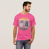Zout shaker en peper retro zout liefhebber peper l t-shirt (Voorkant volledig)