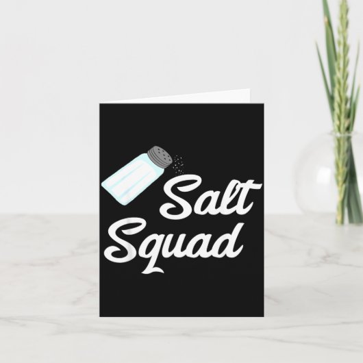 Zout Squad Glas Schudder Smaak Matching Groep Kaart (Voorkant)