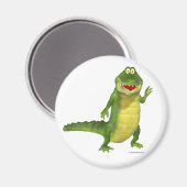 Zout the Crocodile Fridge Magnet (Voorkant / Achterkant)