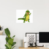 Zout the Crocodile Poster (Thuiskantoor)