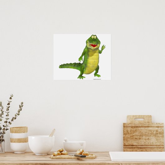 Zout the Crocodile Poster (Keuken)