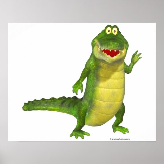 Zout the Crocodile Poster (Voorkant)