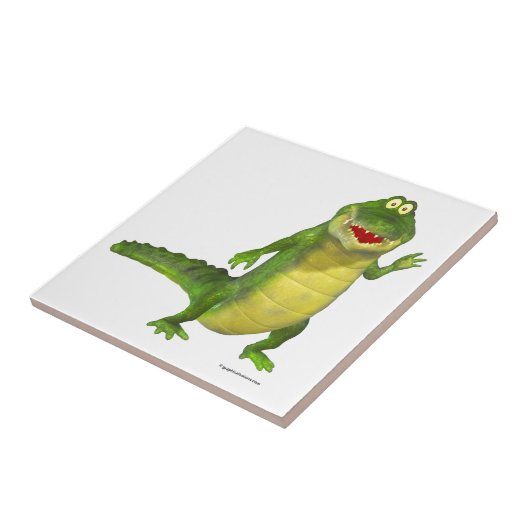 Zout the Crocodile Tegeltje (Zijkant)