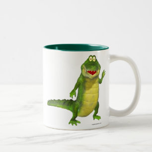 Zout the Crocodile Tweekleurige Koffiemok