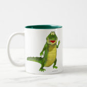 Zout the Crocodile Tweekleurige Koffiemok (Links)