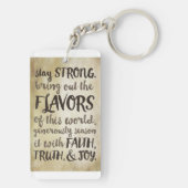 Zout van de aarde Christelijk geschenk Bijbelvers Sleutelhanger (achterkant)