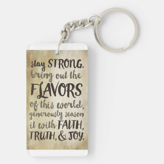 Zout van de aarde Christelijk geschenk Bijbelvers Sleutelhanger (achterkant)