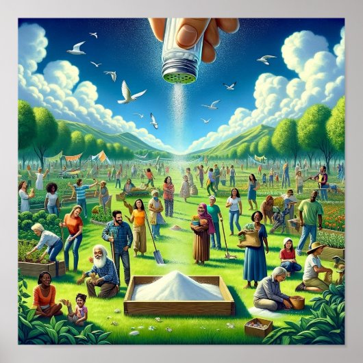 Zout van de Aarde Christelijke Kunst Poster (Voorkant)