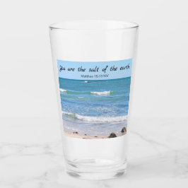 Zout van de aarde Foto van Ocean Bible Verse Glas