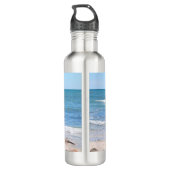 Zout van de aarde Foto van Ocean Bible Verse Waterfles (Achterkant)