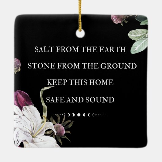 Zout van de aarde keramisch ornament (Achterkant)