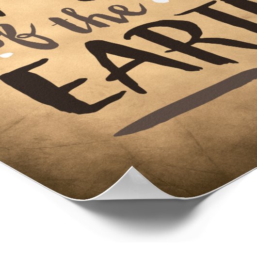 Zout van de aarde, tweekleurige kunst, religieuze  poster (Hoek)